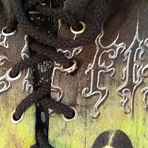Cradle of Filth lace-up crop top vintage - EUC - Picture 6 of 8